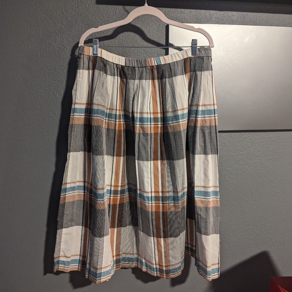 MISS SOPHISTICATES BY PENDELTON 1980'S PLAID SKIRT - Picture 3 of 7